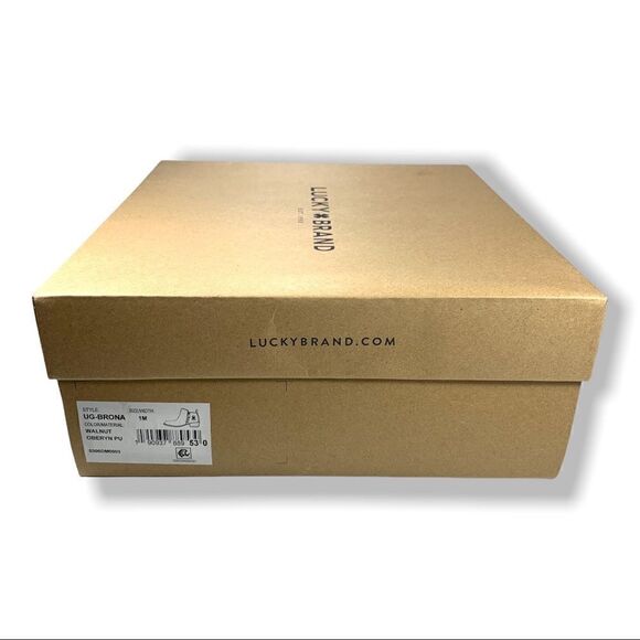 Lucky Brand Girls UG-BRONA Walnut Ankle Boots size 1 Kids - Picture 8 of 9